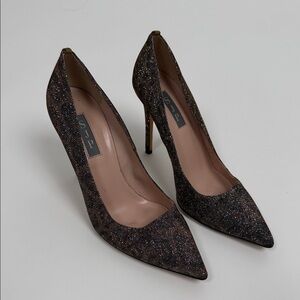 SJP by Sarah Jessica Parker Glitter Heels - Black and Brown